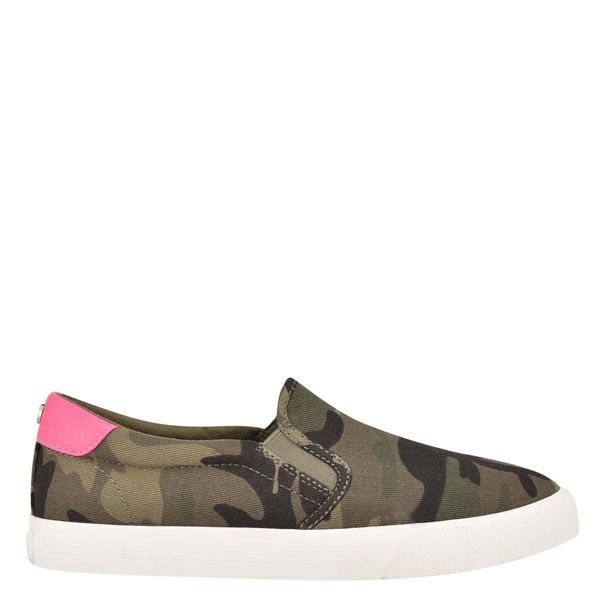 Nine West Lala Slip On Camouflage Sneakers | Ireland 24Z96-4W05